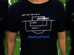 No fue penal, la remera de Racing para burlarse de Independiente