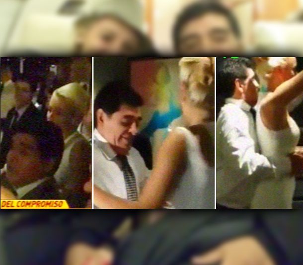 Las imágenes inéditas del compromiso entre Maradona y Rocío Oliva