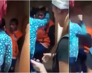 Imágenes del video grabado con un celular que se viralizó