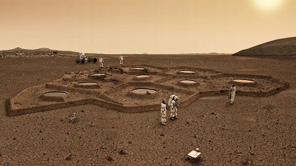 Las primeras casas de los humanos en Marte serían bajo tierra