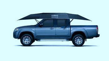 Un paraguas para el auto Un paraguas para el auto