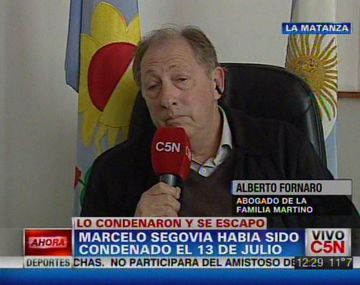 Alberto Fornaro, abogado de la familia Martinó