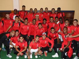 El plantel peruano tras la histórica victoria ante Ecuador en Quito El plantel peruano tras la histórica victoria ante Ecuador en Quito