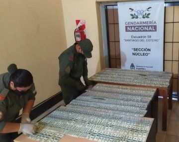 Detuvieron a un hombre que llevaba US$65 mil en una mochila escondida