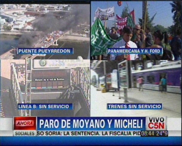 Enterate en vivo sobre los cortes y los servicios públicos por el paro