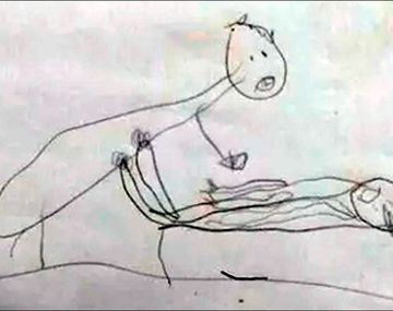 Uno de los dibujos de la nena