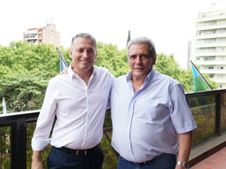 Fernando Gray recibió al cotitular de la CGT, Carlos Acuña