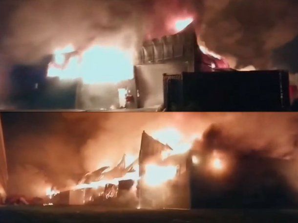 Incendio en Moreno destruyó una fábrica de colchones