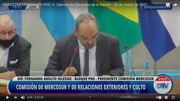 Diputados conmemoró los 30 años del la creación del Mercosur