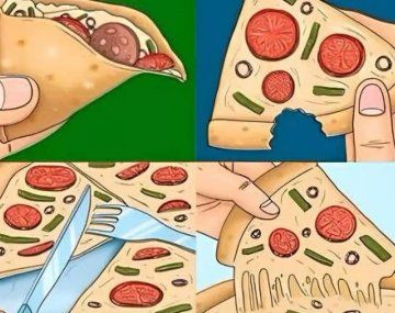 Test visual: cuál es tu edad mental según cómo comés la pizza