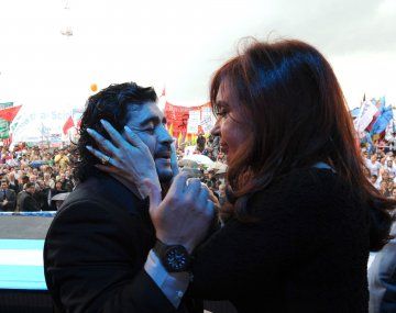 Diego Armando Maradona y Cristina Kirchner