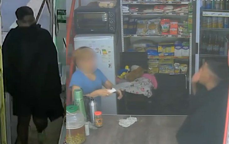 El ladrón de la capa quiso robar un kiosco, la empleada lo amenazó con un cuchillo y huyó haciéndole burlas