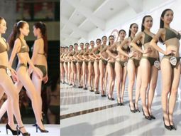 polemico proceso de seleccion de azafatas en china: desfilan en bikini polemico proceso de seleccion de azafatas en china: desfilan en bikini