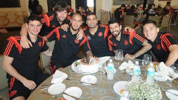 a horas de la final de la copa, un river confiado ya festeja a horas de la final de la copa, un river confiado ya festeja