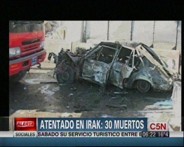 Atentado con coche bomba en Irak deja al menos 30 muertos