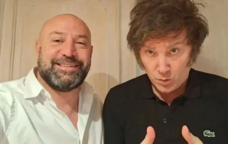 Diego Spagnuolo y Javier Milei.