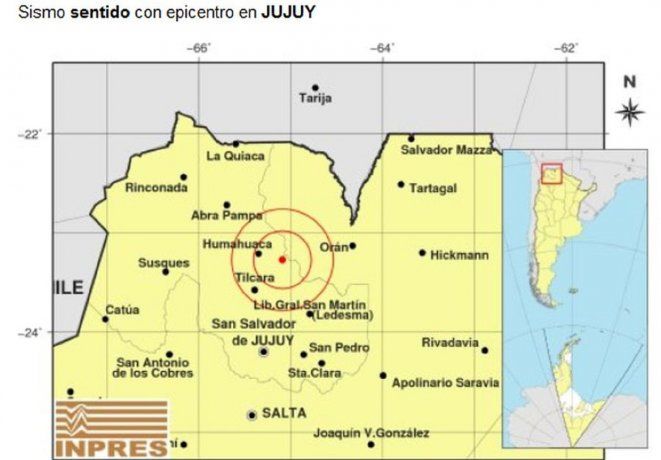 Fuerte temblor en Salta y Jujuy