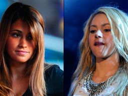 Antonella Roccuzzo y Shakira se pelearon por un chorizo Antonella Roccuzzo y Shakira se pelearon por un chorizo