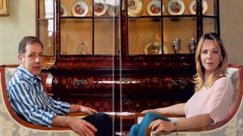 Fuerte cruce entre Fabián Doman y Evelyn Von Brocke Fuerte cruce entre Fabián Doman y Evelyn Von Brocke