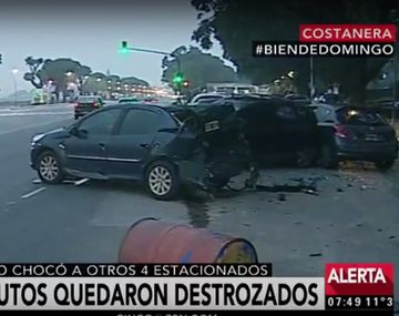 Choque a la altura de Costanera Norte