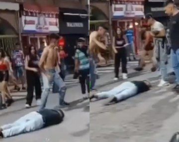 Brutal pelea en Zárate: un joven recibió una patada en la cabeza 