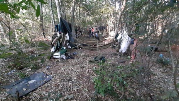 Campamento del Ej&eacute;rcito del Pueblo Paraguayo (EPP).