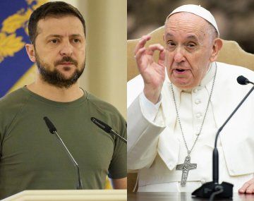 Zelenski habló con el papa Francisco sobre la guerra en Ucrania
