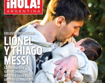 Publican en el país la primera foto de Messi papá