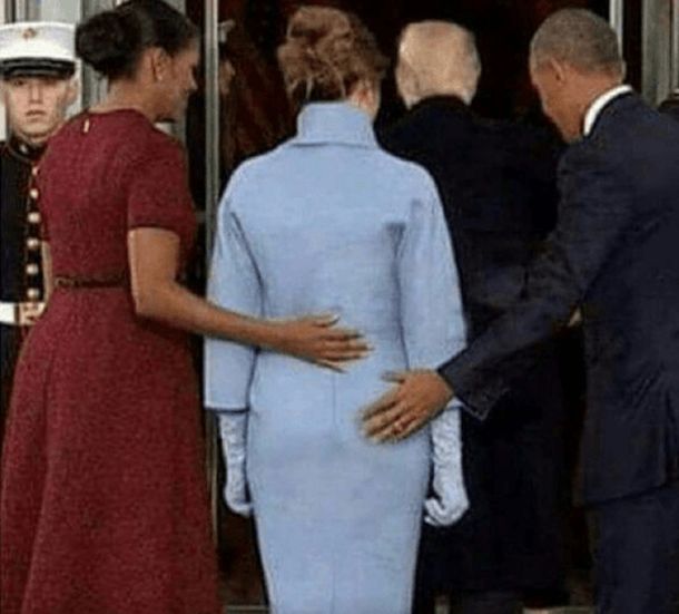 Michelle Obama acompaña a su sucesora y