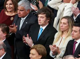Javier Milei y Karina en la ceremonio del Nobel de la Paz. Javier Milei y Karina en la ceremonio del Nobel de la Paz.