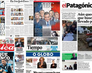 Mirá las tapas de los diarios