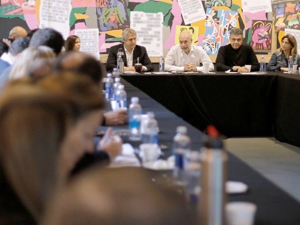 Jorge Macri y Rodríguez Larreta, juntos en la primera reunión de Gabinete post PASO