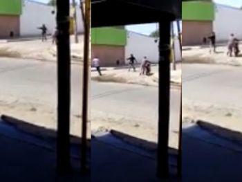 VIDEO: Robaron una carnicería y escaparon a los tiros