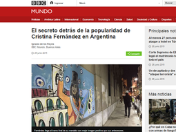 la bbc destaca la popularidad de cfk a meses de culminar su mandato la bbc destaca la popularidad de cfk a meses de culminar su mandato