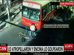 lo atropello y fue golpeado por el chofer del micro lo atropello y fue golpeado por el chofer del micro