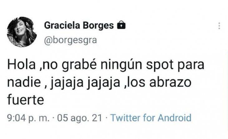 Graciela Borges salió a desmentir su participación en el ...