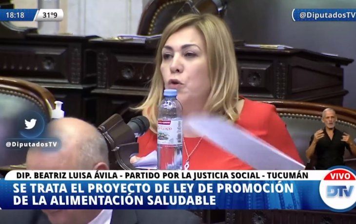 El etiquetado negro remite a la idea de muerte, advirtió una diputada macrista