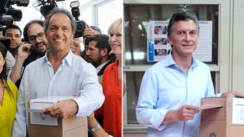 antes del mediodia, scioli y macri ya habian votado en el historico balotaje antes del mediodia, scioli y macri ya habian votado en el historico balotaje