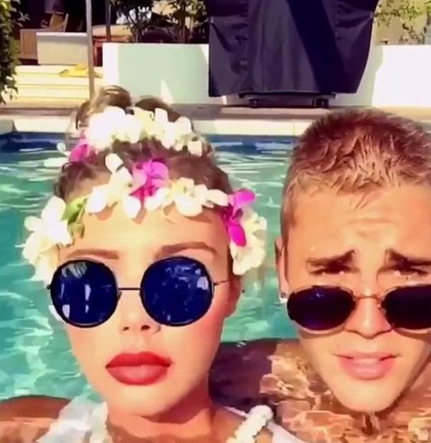Sahara Rey y Justin Bieber Sahara Rey y Justin Bieber