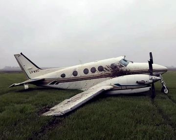 Una avioneta atropelló y mató a un perro