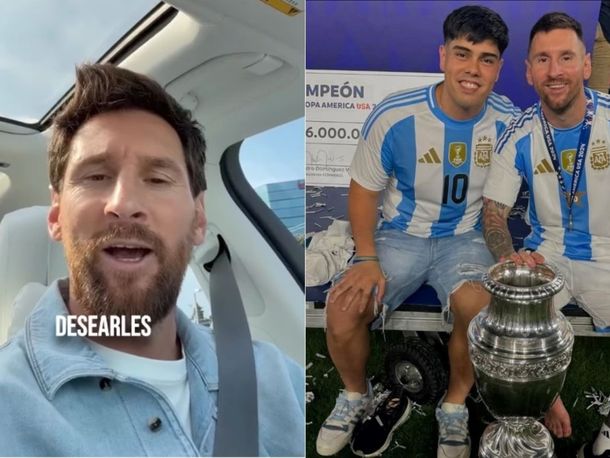 El guiño de Lionel Messi al equipo de su sobrino que competirá en la Copa Potrero del Kun Agüero