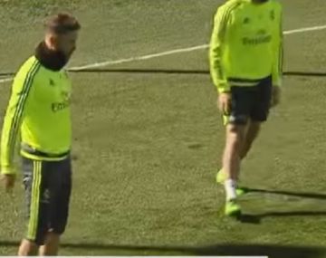 Sergio Ramos explotó con sus compañeros del Real Madrid en una práctica