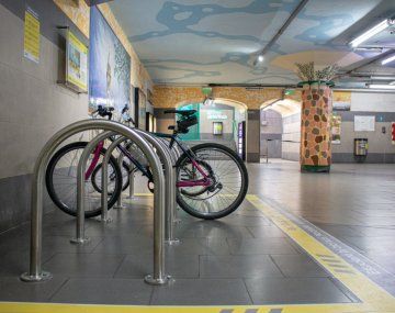 Ya se puede dejar las bicicletas en el subte
