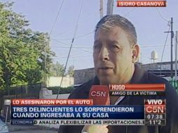 El dolor de un amigo del ex policía asesinado en Casanova
