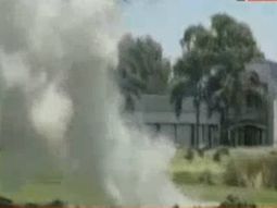 Tuvieron que detonar el misil para evitar un problema peor