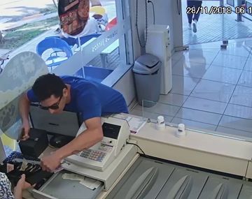 VIDEO: Asaltó una heladería y el tatuaje en su brazo izquierdo lo delató