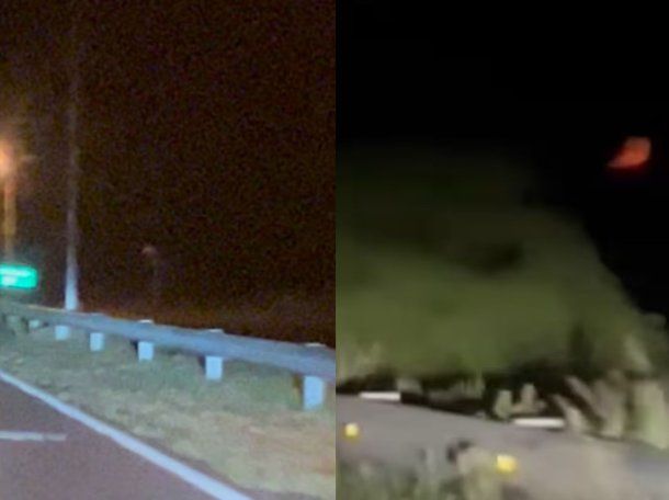 Misterio en la ruta: filmaban la luna y vivieron una escalofriante experiencia paranormal