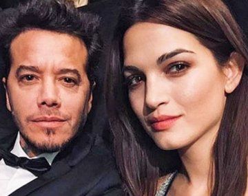 Sebastián Ortega, productor, y Carla Moure, modelo.