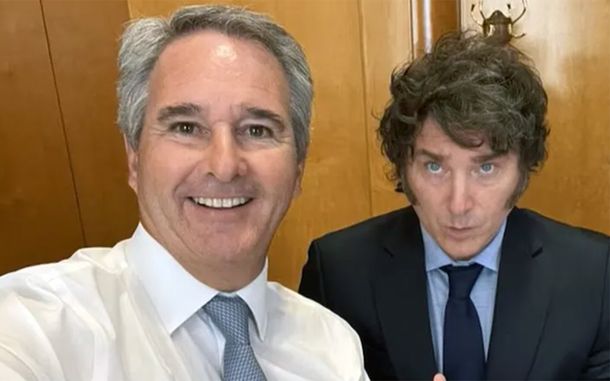 Pablo Quirno junto a Javier Milei. Pablo Quirno junto a Javier Milei.