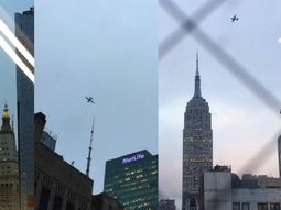 Los aviones militares de Trump, en Nueva York Los aviones militares de Trump, en Nueva York